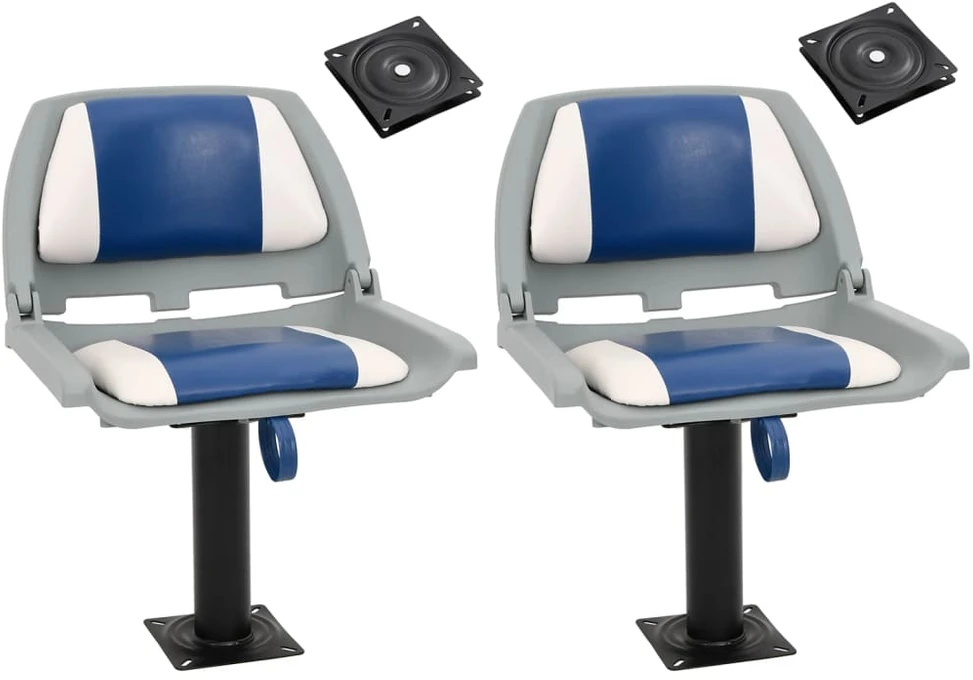 Valties sėdynės su kojomis su 360° pasukimo mechanizmais, 2vnt.
