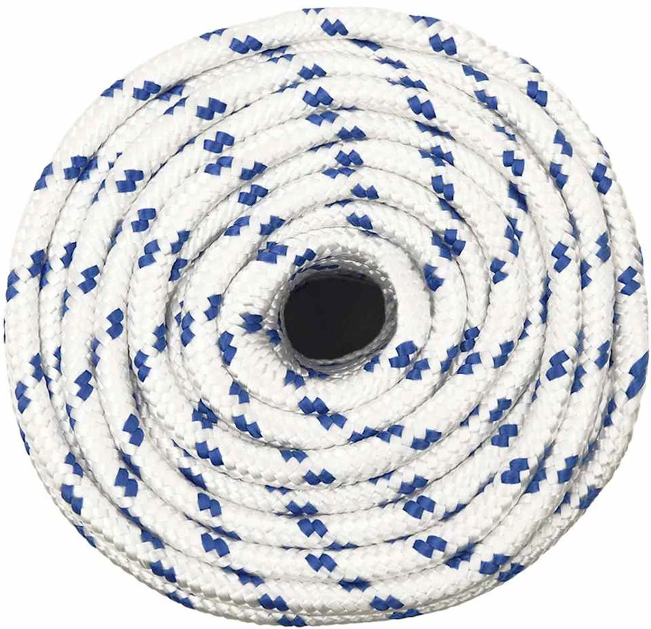 Valties virvė, baltos spalvos, 12mm, 25m, polipropilenas