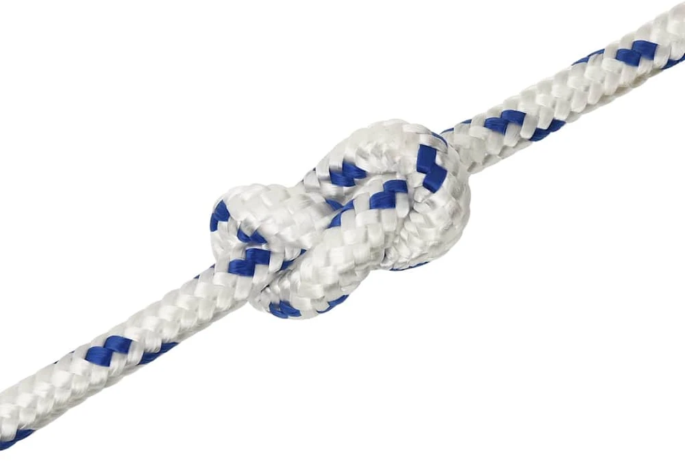 Valties virvė, baltos spalvos, 12mm, 25m, polipropilenas