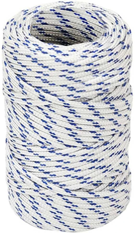 Valties virvė, baltos spalvos, 2mm, 50m, polipropilenas