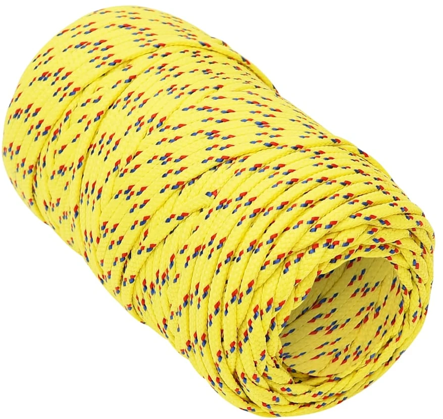 Valties virvė, geltonos spalvos, 2mm, 50m, polipropilenas