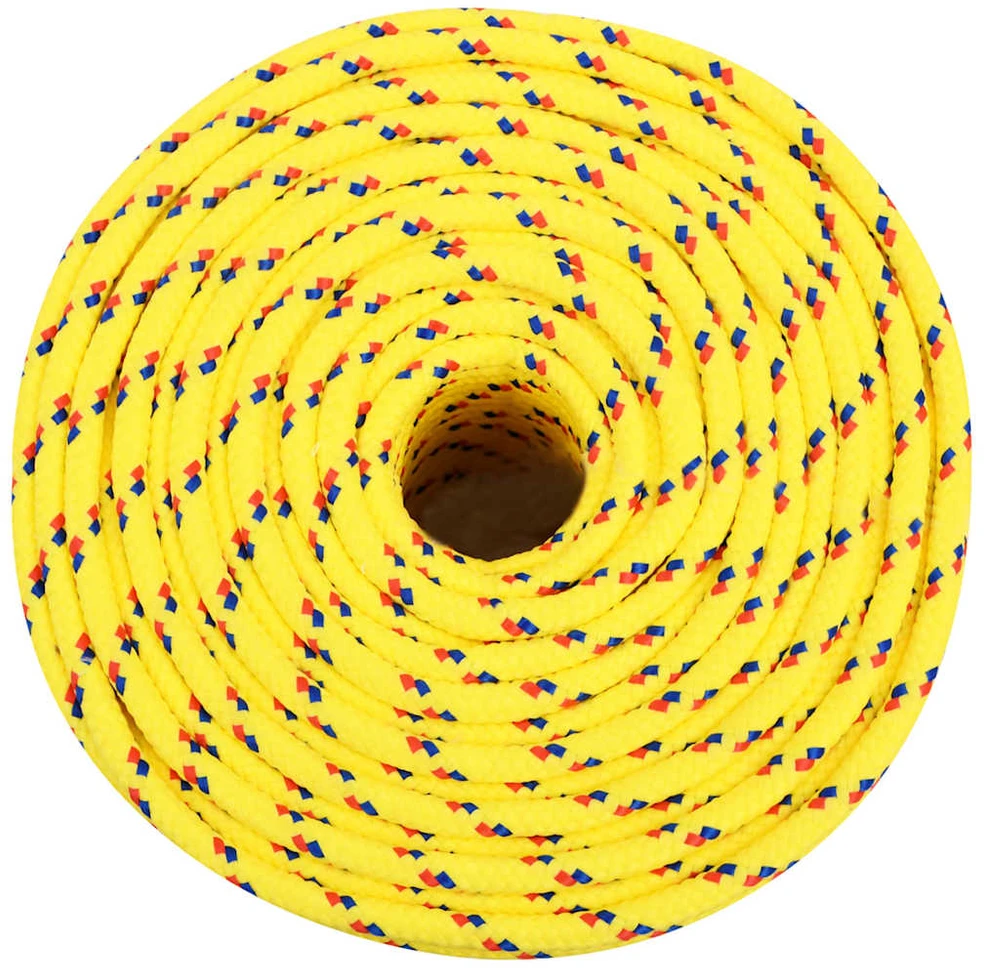 Valties virvė, geltonos spalvos, 8mm, 500m, polipropilenas