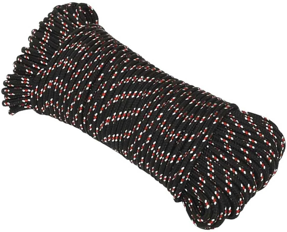Valties virvė, juodos spalvos, 3mm, 250m, polipropilenas