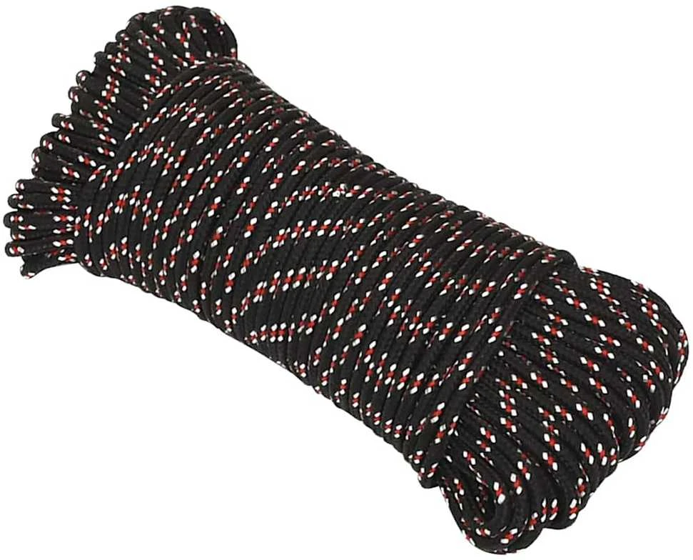 Valties virvė, juodos spalvos, 5mm, 250m, polipropilenas