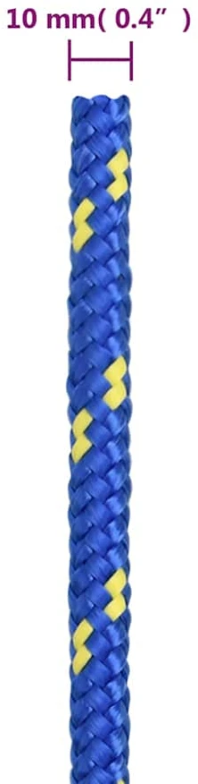 Valties virvė, mėlynos spalvos, 10mm, 25m, polipropilenas