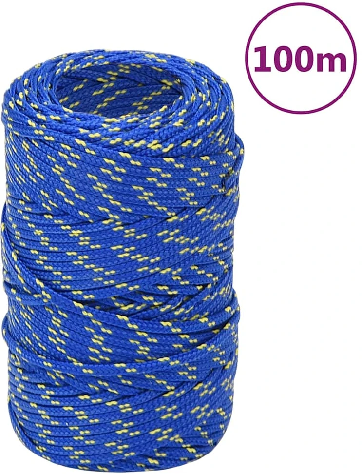 Valties virvė, mėlynos spalvos, 2mm, 100m, polipropilenas