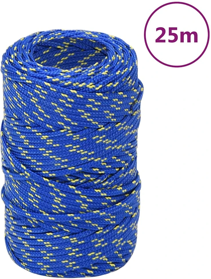 Valties virvė, mėlynos spalvos, 2mm, 25m, polipropilenas