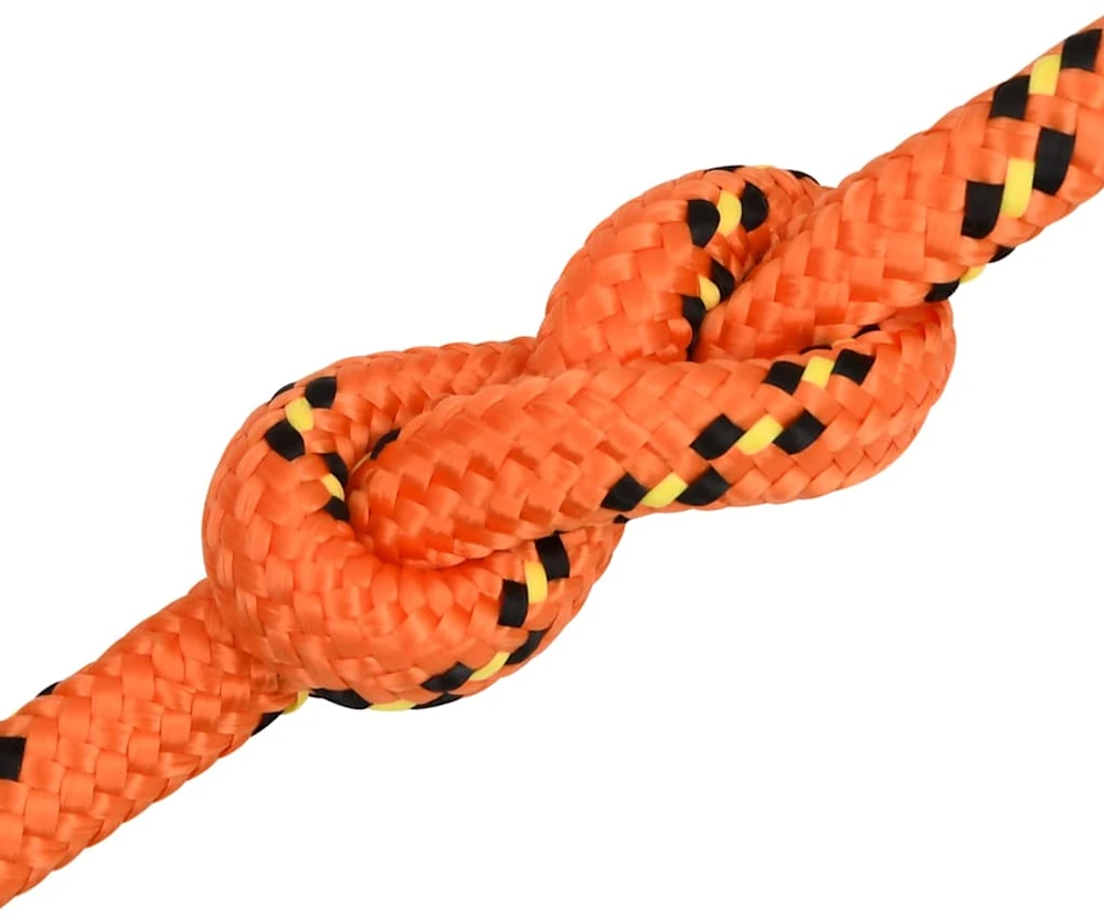 Valties virvė, oranžinės spalvos, 18mm, 50m, polipropilenas