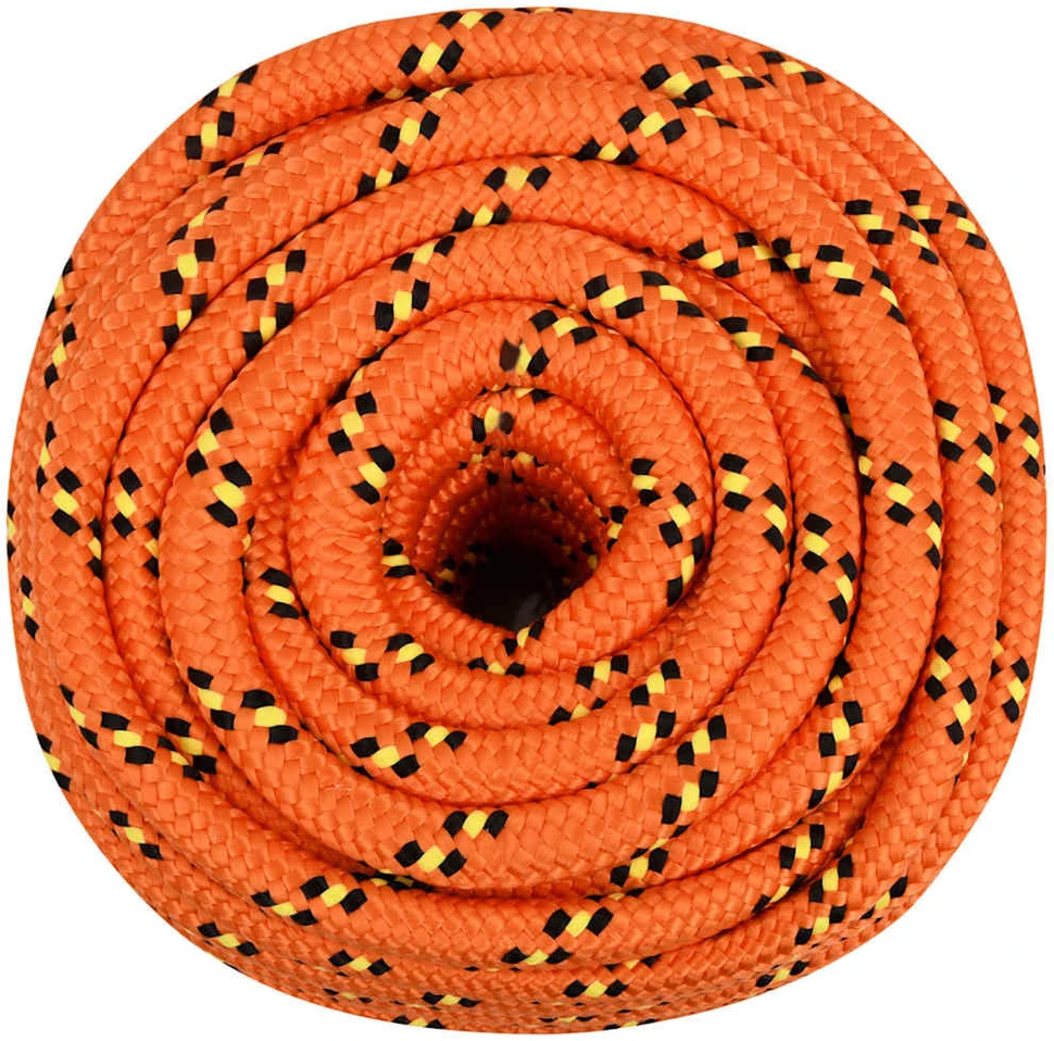 Valties virvė, oranžinės spalvos, 20mm, 25m, polipropilenas