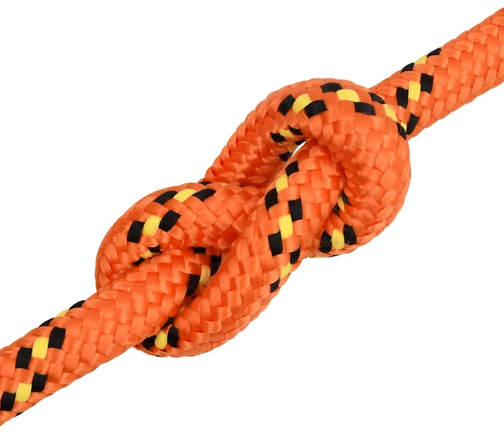Valties virvė, oranžinės spalvos, 20mm, 25m, polipropilenas