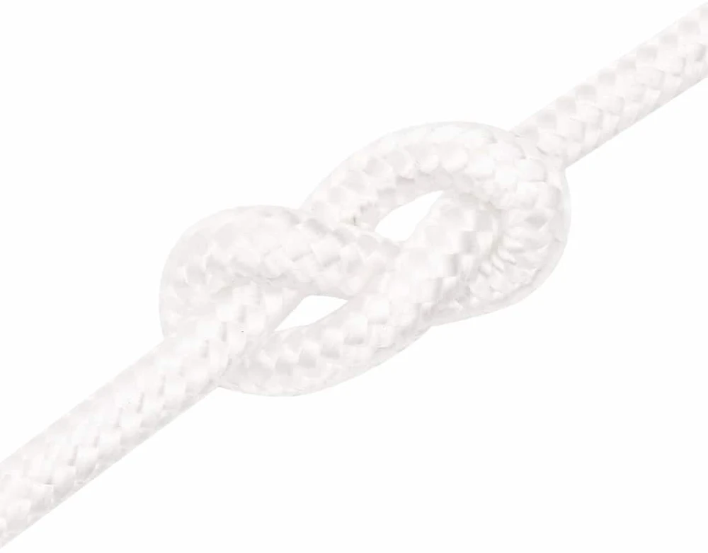 Valties virvė, visiškai balta, 12mm, 50m, polipropilenas