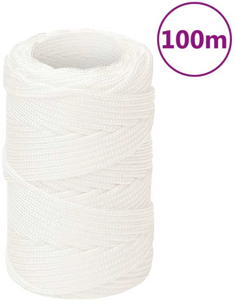 Valties virvė, visiškai balta, 2mm, 100m, polipropilenas