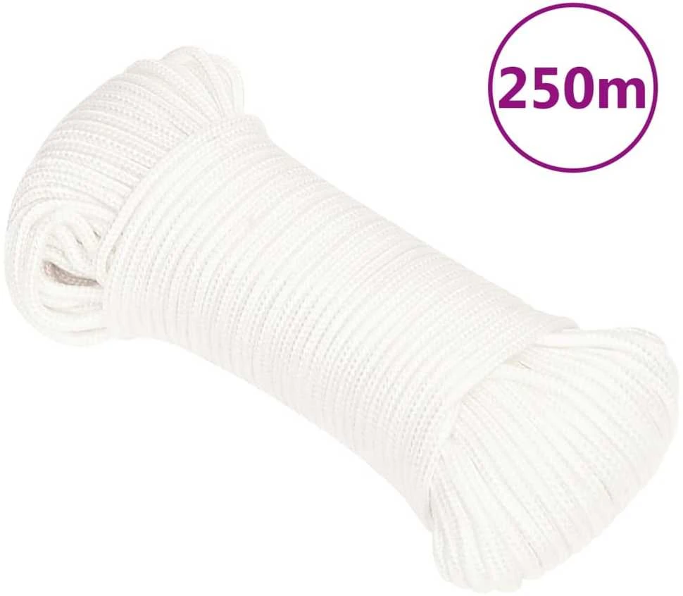 Valties virvė, visiškai balta, 3mm, 250m, polipropilenas