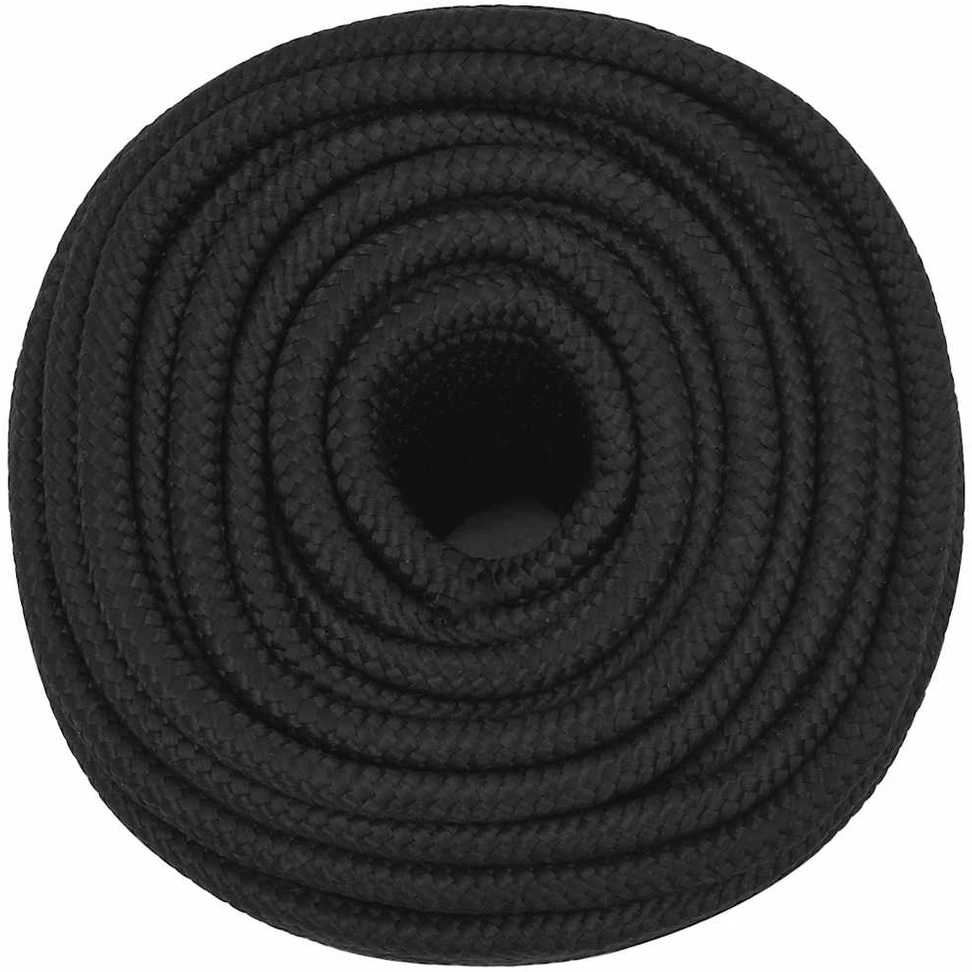 Valties virvė, visiškai juoda, 12mm, 50m, polipropilenas