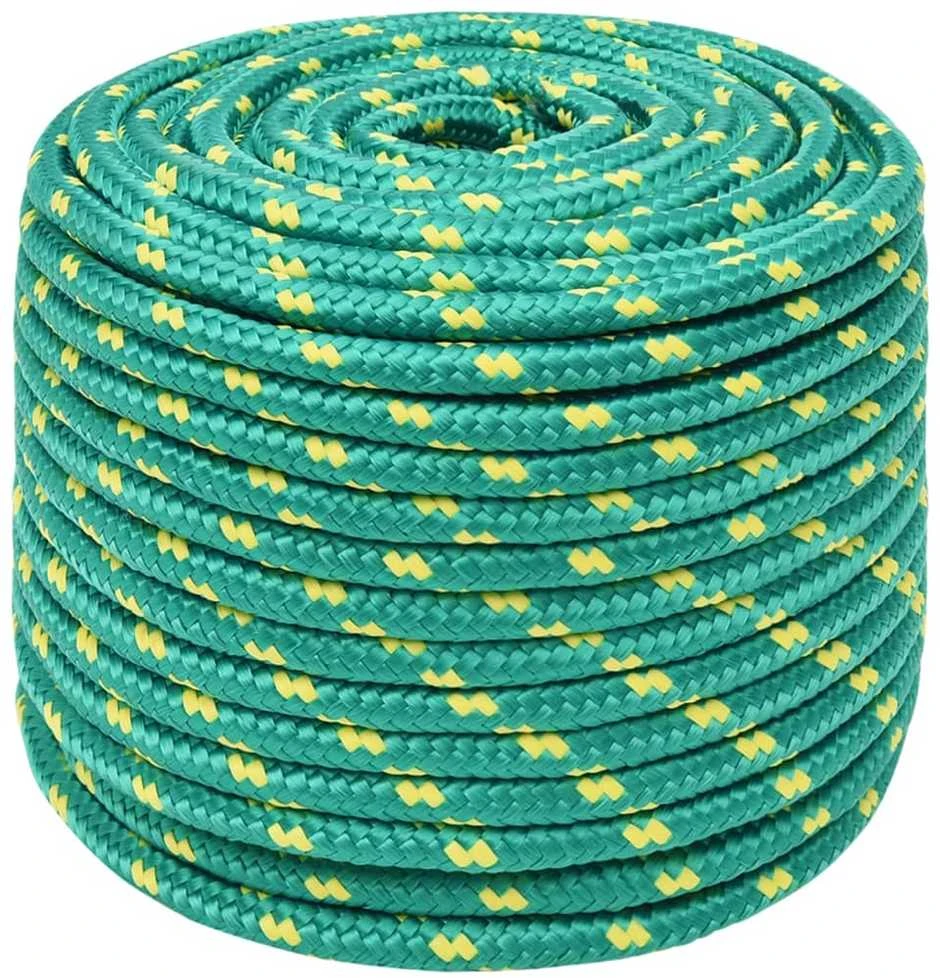 Valties virvė, žalios spalvos, 12mm, 25m, polipropilenas