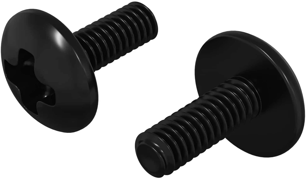 Vamzdiniai varžtai 2 vnt. Juoda M4 x 10 mm Plienas