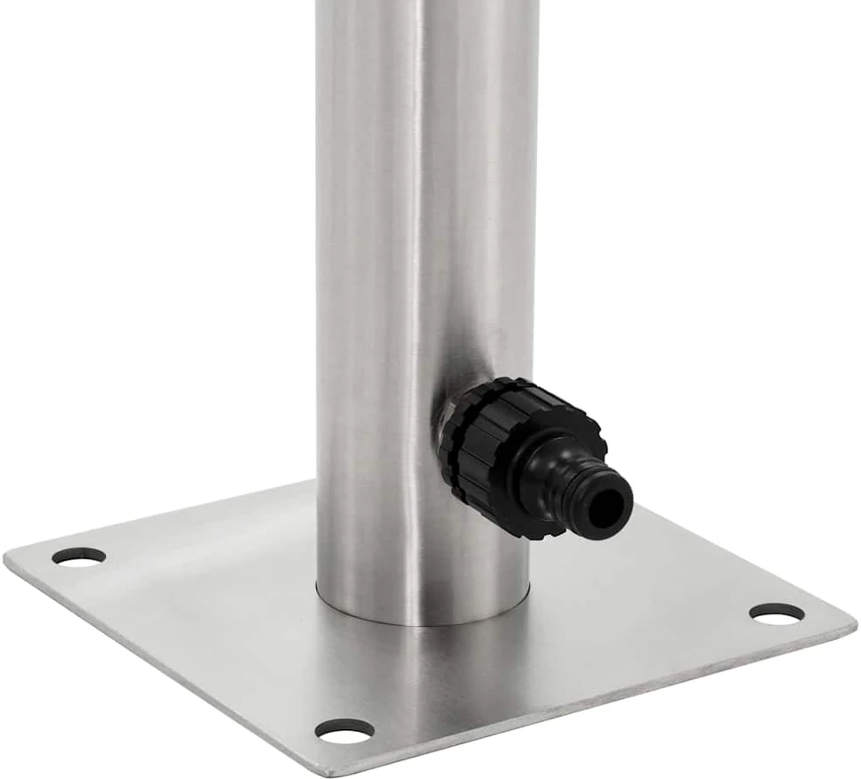 Vandens kolonėlė sodui, 65cm, nerūdijantis plienas, apvali