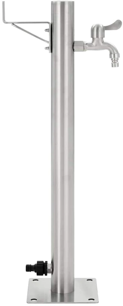 Vandens kolonėlė sodui, 65cm, nerūdijantis plienas, apvali
