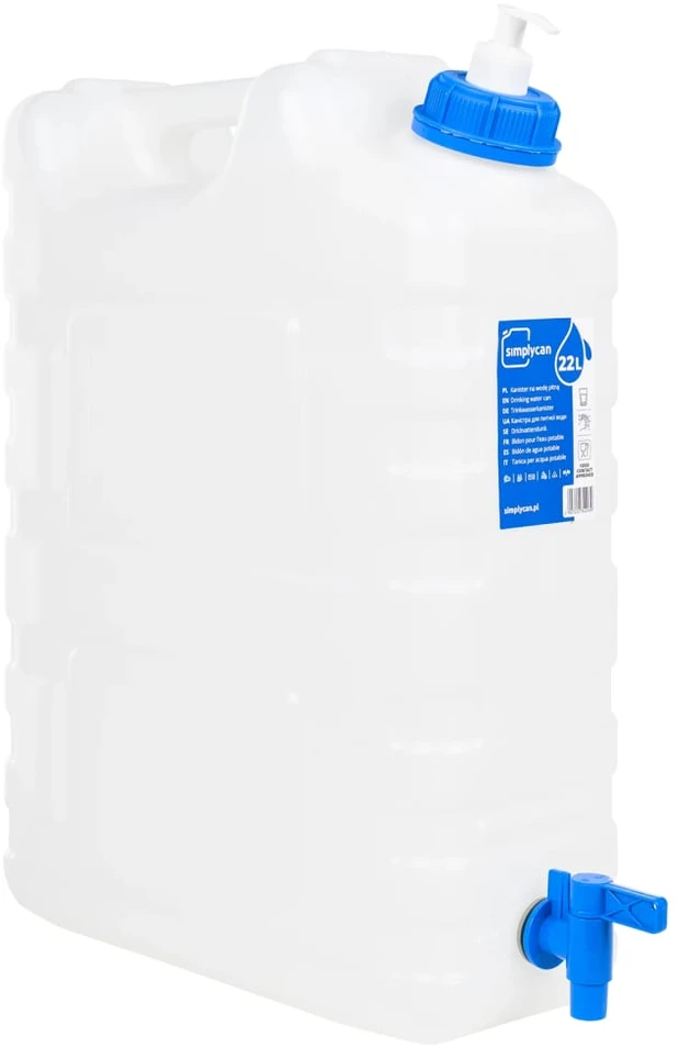 Vandens talpa su čiaupu ir muilo dozatoriumi, 20l, plastikas
