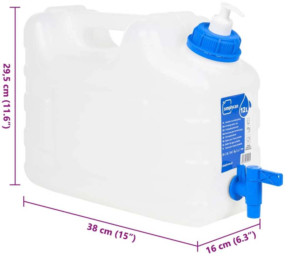 Vandens talpa su čiaupu ir muilo dozatoriumi, 10l, plastikas