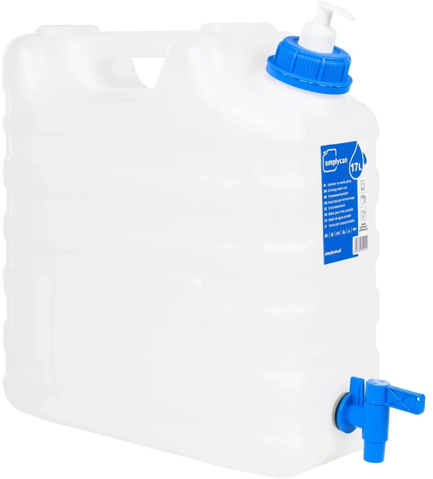Vandens talpa su čiaupu ir muilo dozatoriumi, 15l, plastikas