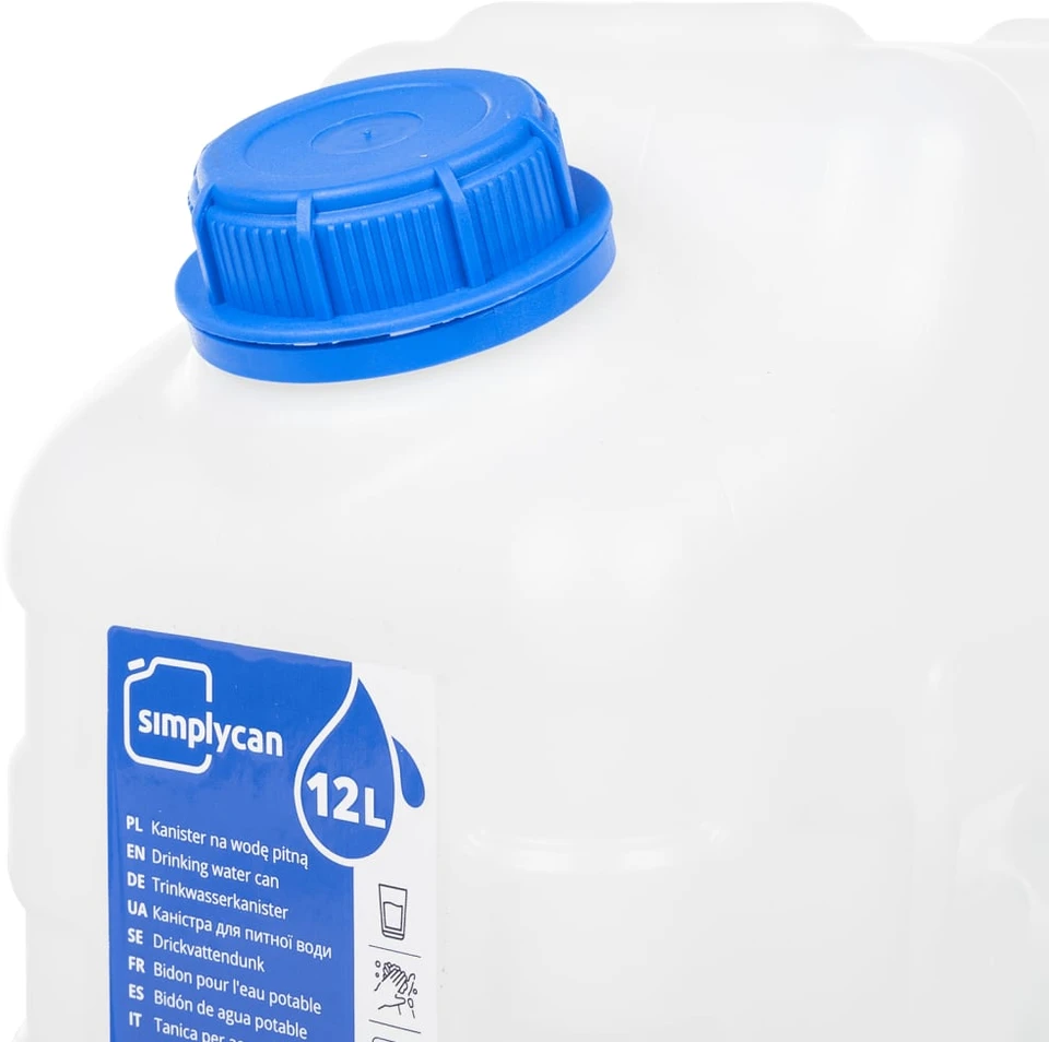 Vandens talpa su čiaupu, skaidri, 10l, plastikas