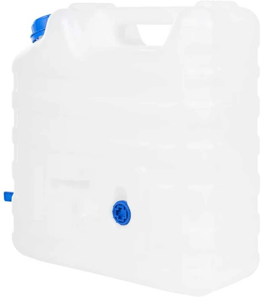 Vandens talpa su čiaupu, skaidri, 15l, plastikas