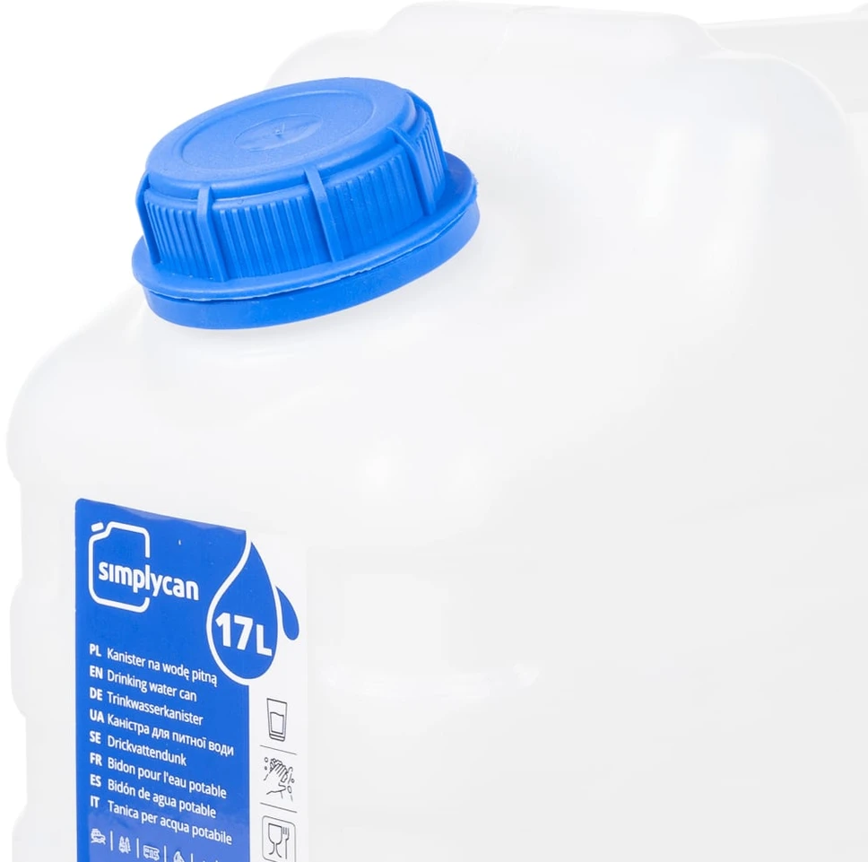 Vandens talpa su čiaupu, skaidri, 15l, plastikas
