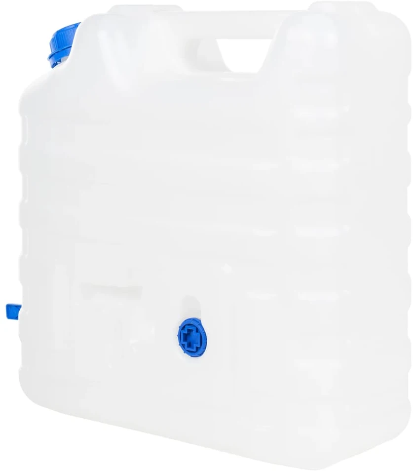 Vandens talpa su čiaupu, skaidri, 15l, plastikas