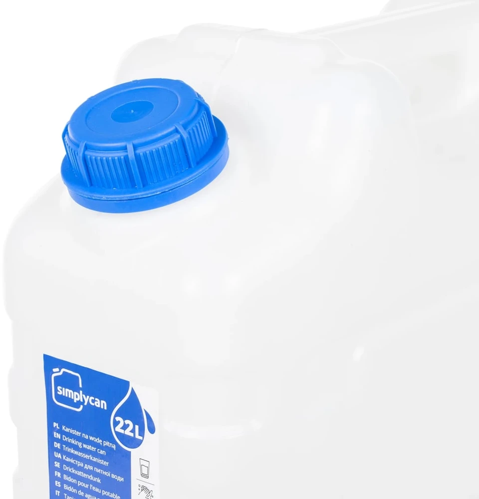 Vandens talpa su čiaupu, skaidri, 20l, plastikas