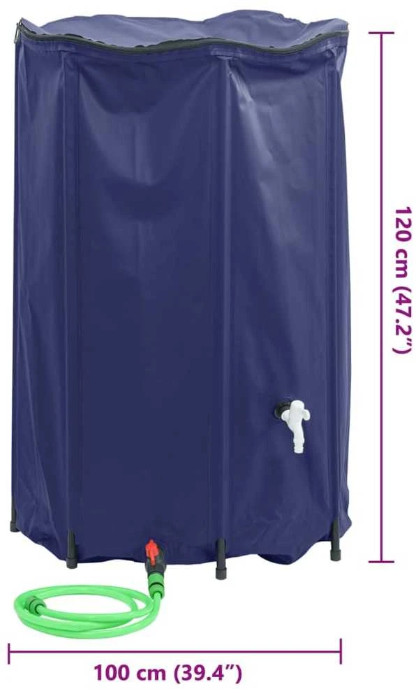 Vandens talpa su čiaupu, sulankstoma, 1000l, PVC