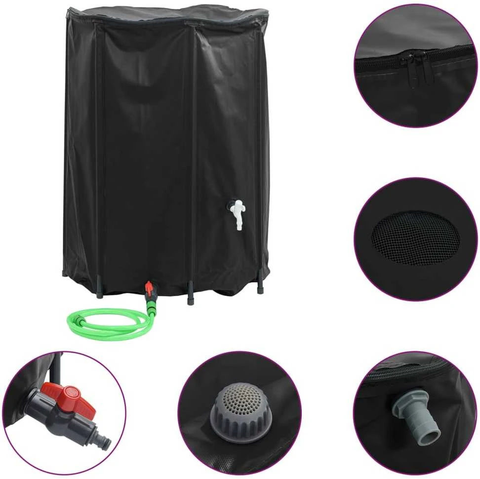 Vandens talpa su čiaupu, sulankstoma, 1350l, PVC
