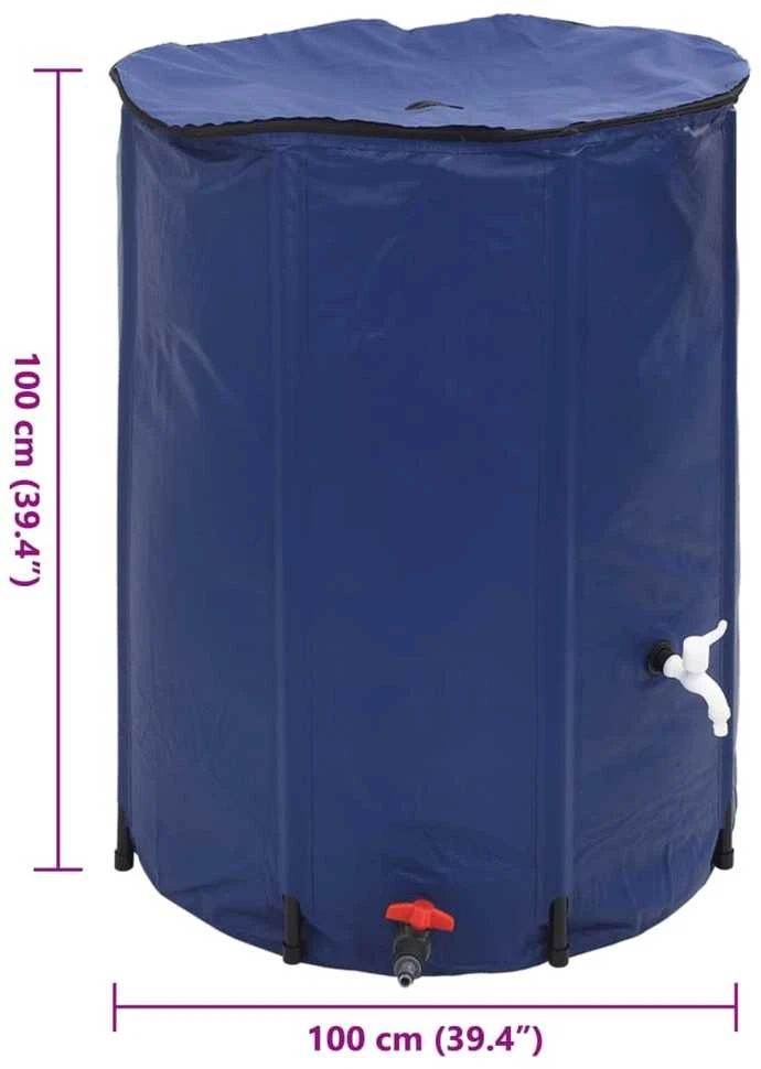 Vandens talpa su čiaupu, sulankstoma, 750l, PVC