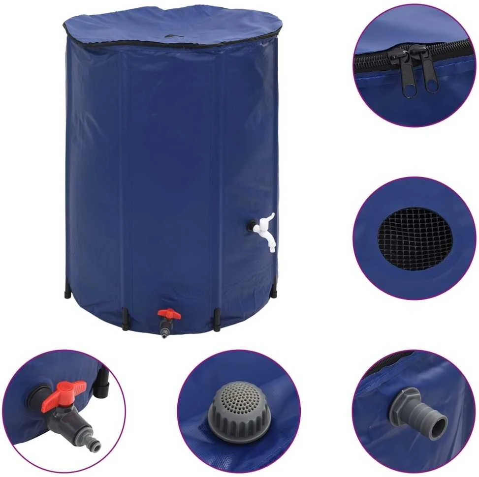 Vandens talpa su čiaupu, sulankstoma, 750l, PVC