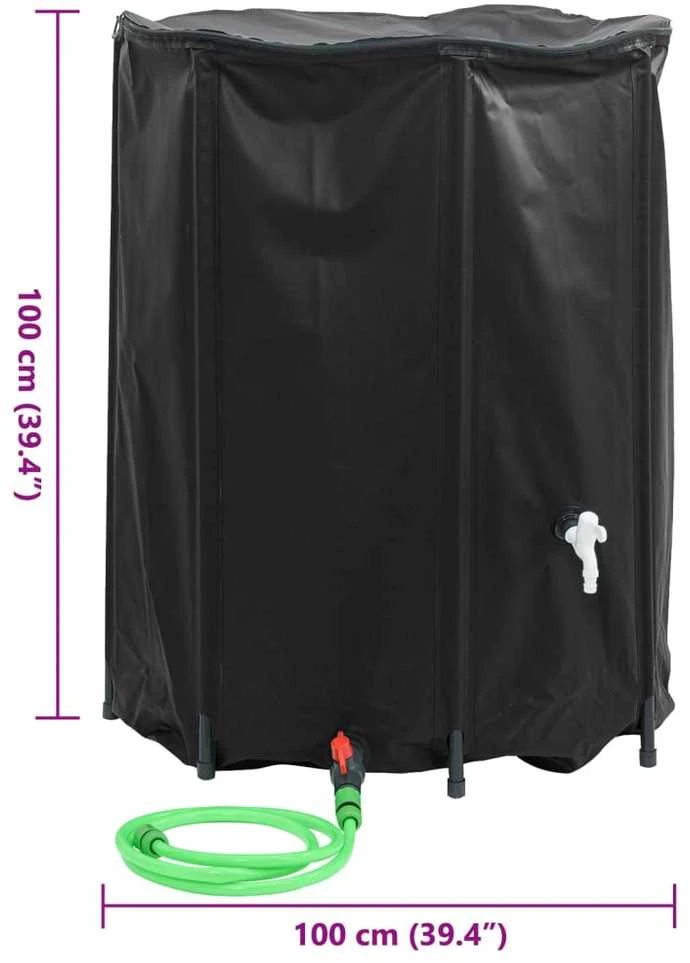 Vandens talpa su čiaupu, sulankstoma, 750l, PVC