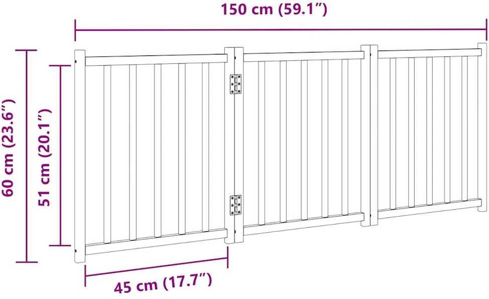 Varteliai šunims, 3 segmentai, juodi, 150cm, eglės masyvas