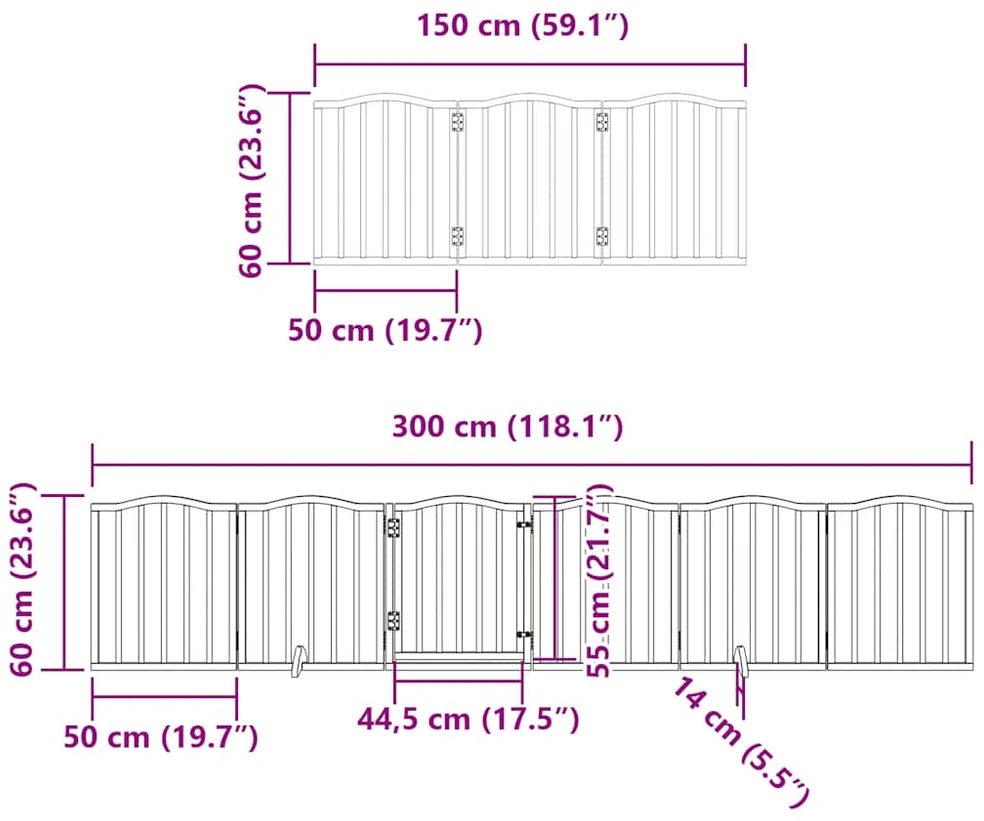 Varteliai šunims su durimis, 15 segmentų, rudi, 750cm, tuopa