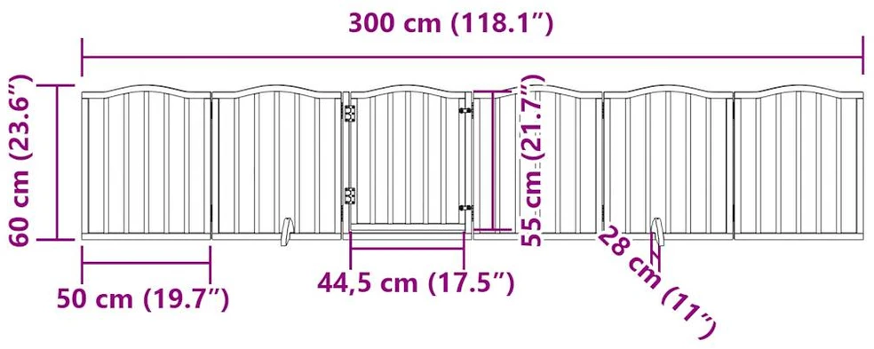 Varteliai šunims su durimis, 6 segmentai, rudi, 300cm, tuopa