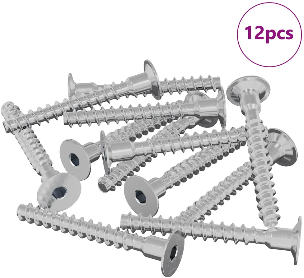 Varžtas 12 vnt. Cinkuota 5 x 40 mm Geležis