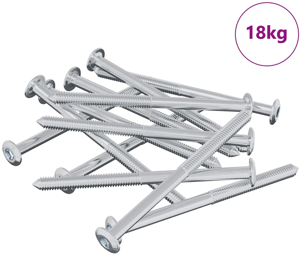 Varžtas 1200 vnt. Sidabro M6 x 85 mm Plienas