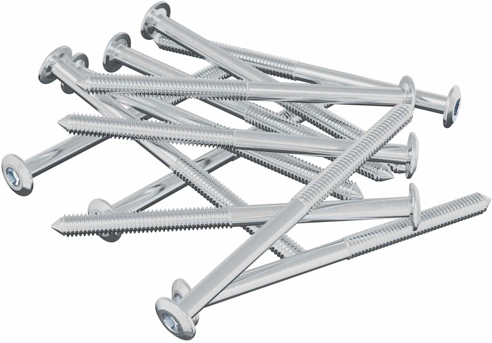Varžtas 1200 vnt. Sidabro M6 x 85 mm Plienas