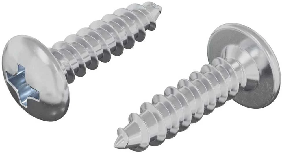 Varžtas 2 vnt. Sidabro M4 x 16 mm Plienas