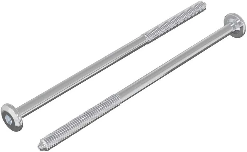 Varžtas 2 vnt. Sidabro M6 x 120 mm Plienas