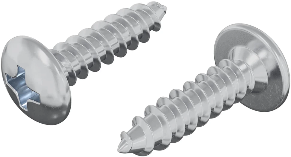 Varžtas 2 vnt. Sidabro M4 x 16 mm Plienas