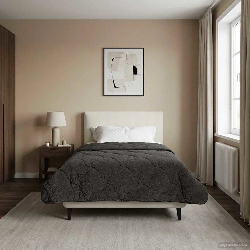 Vasaros antklodė 140 x 220 cm Vasara Antracito Kvėpuojantis