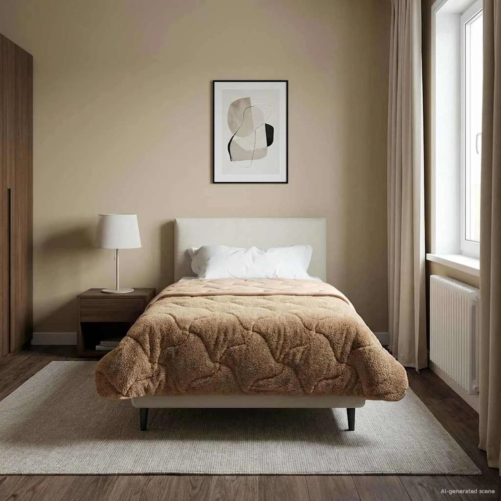 Vasaros antklodė 155 x 200 cm Vasara Taupe Kvėpuojantis