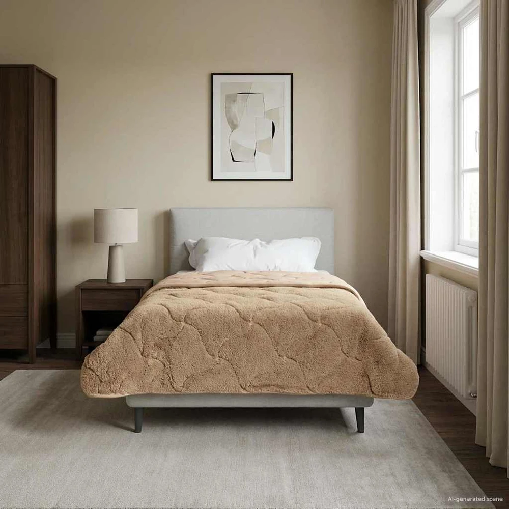 Vasaros antklodė 155 x 220 cm Vasara Taupe Kvėpuojantis