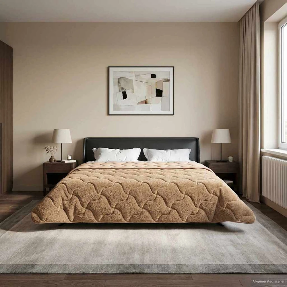 Vasaros antklodė 200 x 220 cm Vasara Taupe Kvėpuojantis