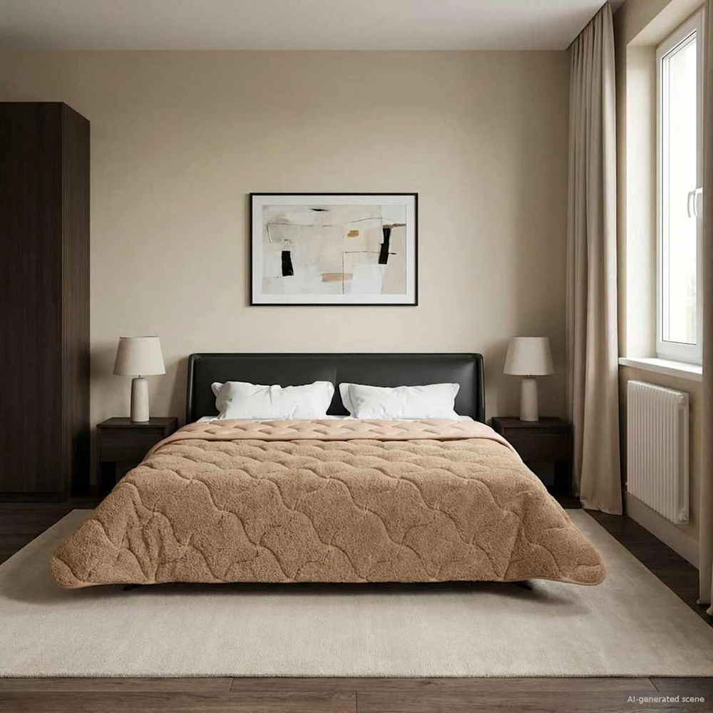 Vasaros antklodė 240 x 260 cm Vasara Taupe Kvėpuojantis