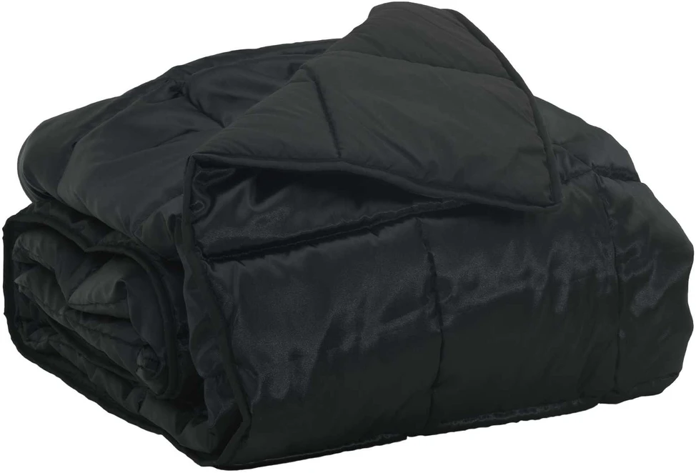 Vasaros antklodė Juoda 140 x 220 cm Satin ir mikropluoštas